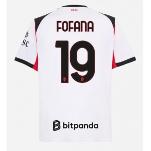 AC Milan Youssouf Fofana #19 Venkovní Dres 2025-26 Krátkým Rukávem