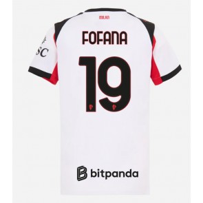 AC Milan Youssouf Fofana #19 Venkovní Dres pro Dámy 2025-26 Krátkým Rukávem