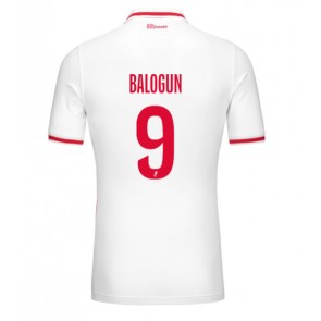 AS Monaco Folarin Balogun #9 Domácí Dres 2024-25 Krátkým Rukávem