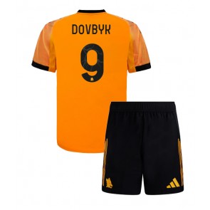 AS Roma Artem Dovbyk #9 Venkovní dres komplet pro Děti 2025-26 Krátkým Rukávem (+ Krátké kalhoty)