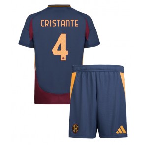 AS Roma Bryan Cristante #4 Alternativní dres komplet pro Děti 2024-25 Krátkým Rukávem (+ Krátké kalhoty)