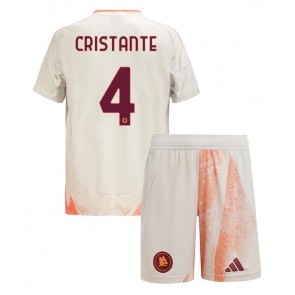 AS Roma Bryan Cristante #4 Venkovní dres komplet pro Děti 2024-25 Krátkým Rukávem (+ Krátké kalhoty)