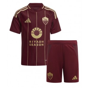 AS Roma Domácí dres komplet pro Děti 2024-25 Krátkým Rukávem (+ Krátké kalhoty)