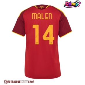 AS Roma Donyell Malen #14 Domácí Dres pro Dámy 2026-27 Krátkým Rukávem