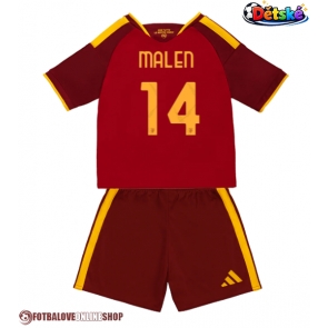 AS Roma Donyell Malen #14 Domácí dres komplet pro Děti 2026-27 Krátkým Rukávem (+ Krátké kalhoty)