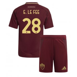 AS Roma Enzo Le Fee #28 Domácí dres komplet pro Děti 2024-25 Krátkým Rukávem (+ Krátké kalhoty)