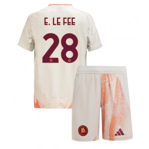 AS Roma Enzo Le Fee #28 Venkovní dres komplet pro Děti 2024-25 Krátkým Rukávem (+ Krátké kalhoty)