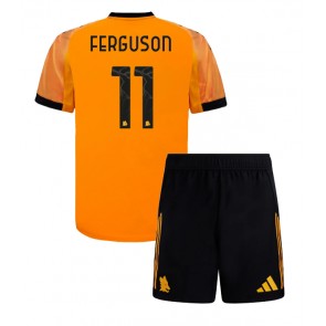 AS Roma Evan Ferguson #11 Venkovní dres komplet pro Děti 2025-26 Krátkým Rukávem (+ Krátké kalhoty)