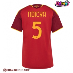 AS Roma Evan Ndicka #5 Domácí Dres pro Dámy 2026-27 Krátkým Rukávem