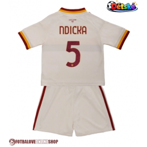 AS Roma Evan Ndicka #5 Venkovní dres komplet pro Děti 2026-27 Krátkým Rukávem (+ Krátké kalhoty)