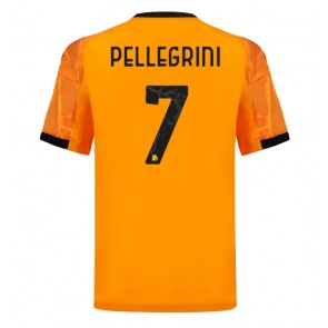 AS Roma Lorenzo Pellegrini #7 Venkovní Dres 2025-26 Krátkým Rukávem AS Roma Lorenzo Pellegrini #7 Venkovní Dres 2025-26 Krátkým Rukávem