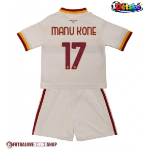 AS Roma Manu Kone #17 Venkovní dres komplet pro Děti 2026-27 Krátkým Rukávem (+ Krátké kalhoty)