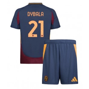 AS Roma Paulo Dybala #21 Alternativní dres komplet pro Děti 2024-25 Krátkým Rukávem (+ Krátké kalhoty)