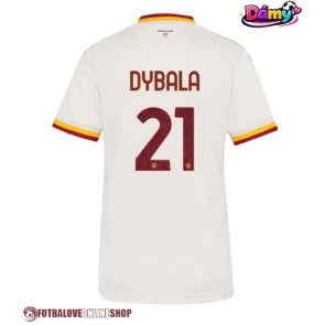 AS Roma Paulo Dybala #21 Venkovní Dres pro Dámy 2026-27 Krátkým Rukávem