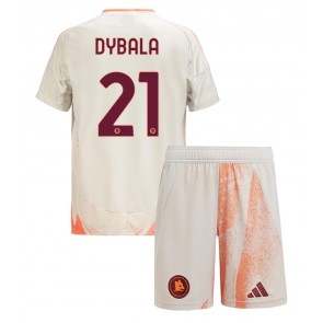 AS Roma Paulo Dybala #21 Venkovní dres komplet pro Děti 2024-25 Krátkým Rukávem (+ Krátké kalhoty)