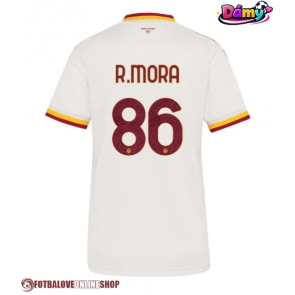 AS Roma Rodrigo Mora #86 Venkovní Dres pro Dámy 2026-27 Krátkým Rukávem