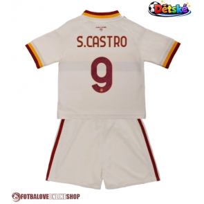 AS Roma Santiago Castro #9 Venkovní dres komplet pro Děti 2026-27 Krátkým Rukávem (+ Krátké kalhoty)