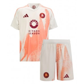 AS Roma Venkovní dres komplet pro Děti 2024-25 Krátkým Rukávem (+ Krátké kalhoty)