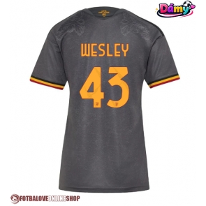 AS Roma Wesley Franca #43 Alternativní Dres pro Dámy 2026-27 Krátkým Rukávem