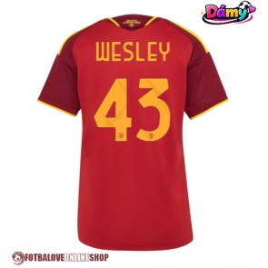 AS Roma Wesley Franca #43 Domácí Dres pro Dámy 2026-27 Krátkým Rukávem