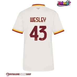 AS Roma Wesley Franca #43 Venkovní Dres pro Dámy 2026-27 Krátkým Rukávem
