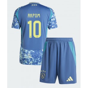 Ajax Chuba Akpom #10 Venkovní dres komplet pro Děti 2024-25 Krátkým Rukávem (+ Krátké kalhoty)
