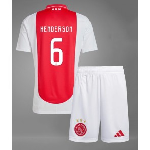 Ajax Jordan Henderson #6 Domácí dres komplet pro Děti 2024-25 Krátkým Rukávem (+ Krátké kalhoty)