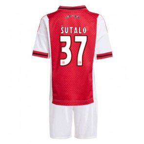 Ajax Josip Sutalo #37 Domácí dres komplet pro Děti 2025-26 Krátkým Rukávem (+ Krátké kalhoty)