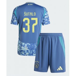 Ajax Josip Sutalo #37 Venkovní dres komplet pro Děti 2024-25 Krátkým Rukávem (+ Krátké kalhoty)