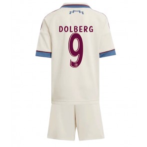 Ajax Kasper Dolberg #9 Alternativní dres komplet pro Děti 2025-26 Krátkým Rukávem (+ Krátké kalhoty)