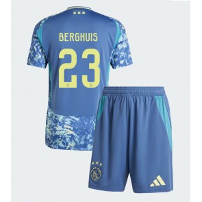 Ajax Steven Berghuis #23 Venkovní dres komplet pro Děti 2024-25 Krátkým Rukávem (+ Krátké kalhoty)
