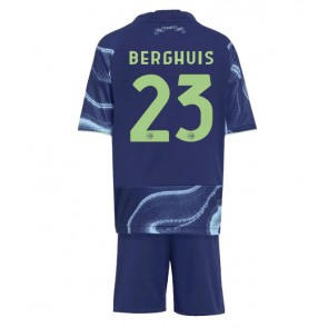 Ajax Steven Berghuis #23 Venkovní dres komplet pro Děti 2025-26 Krátkým Rukávem (+ Krátké kalhoty)