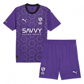 Al-Hilal Alternativní dres komplet pro Děti 2024-25 Krátkým Rukávem (+ Krátké kalhoty)