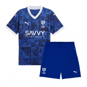 Al-Hilal Domácí dres komplet pro Děti 2024-25 Krátkým Rukávem (+ Krátké kalhoty)