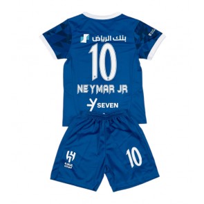 Al-Hilal Neymar Jr #10 Domácí dres komplet pro Děti 2024-25 Krátkým Rukávem (+ Krátké kalhoty)