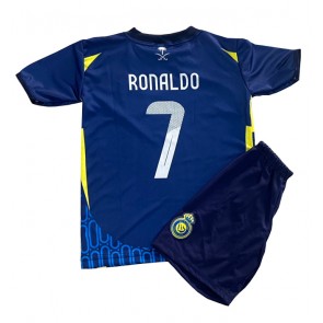 Al-Nassr Cristiano Ronaldo #7 Venkovní dres komplet pro Děti 2024-25 Krátkým Rukávem (+ Krátké kalhoty)