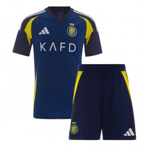 Al-Nassr Venkovní dres komplet pro Děti 2024-25 Krátkým Rukávem (+ Krátké kalhoty)