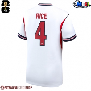 Anglie Declan Rice #4 Domácí Dres MS 2026 Krátkým Rukávem