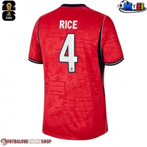 Anglie Declan Rice #4 Venkovní Dres MS 2026 Krátkým Rukávem