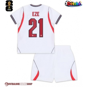 Anglie Eberechi Eze #21 Domácí dres komplet pro Děti MS 2026 Krátkým Rukávem (+ Krátké kalhoty)