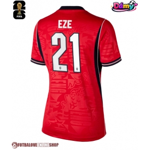 Anglie Eberechi Eze #21 Venkovní Dres pro Dámy MS 2026 Krátkým Rukávem