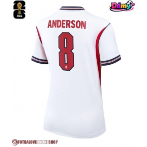 Anglie Elliot Anderson #8 Domácí Dres pro Dámy MS 2026 Krátkým Rukávem