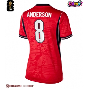 Anglie Elliot Anderson #8 Venkovní Dres pro Dámy MS 2026 Krátkým Rukávem