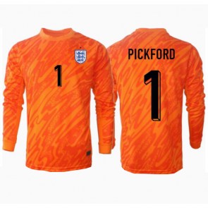 Anglie Jordan Pickford #1 Brankář Domácí Dres ME 2024 Dlouhým Rukávem