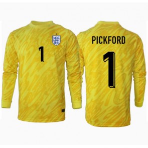 Anglie Jordan Pickford #1 Brankář Venkovní Dres ME 2024 Dlouhým Rukávem