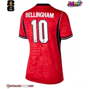 Anglie Jude Bellingham #10 Venkovní Dres pro Dámy MS 2026 Krátkým Rukávem