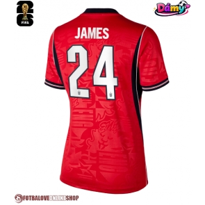 Anglie Reece James #24 Venkovní Dres pro Dámy MS 2026 Krátkým Rukávem