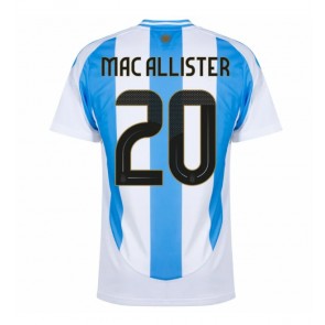 Argentina Alexis Mac Allister #20 Domácí Dres Copa America 2024 Krátkým Rukávem