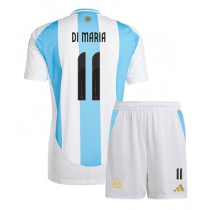 Argentina Angel Di Maria #11 Domácí dres komplet pro Děti Copa America 2024 Krátkým Rukávem (+ Krátké kalhoty)