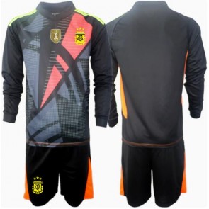 Argentina Brankář Domácí dres komplet pro Děti Copa America 2024 Dlouhým Rukávem (+ Krátké kalhoty)